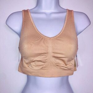 Bali Bralette Size XL Nude One Smooth Up Smooth Support Seamless New